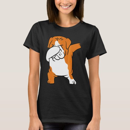 T-shirt Chien Cool anglais Bulldog 5 (Devant)