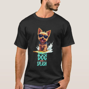 T-shirt Chien cool de surf Yorkshire Terrier