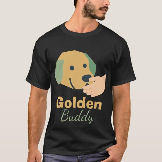 T-shirt Chien Copain Doré (Devant)