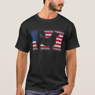 T-shirt Chien Corgi avec Drapeau américain Patriotique Jui