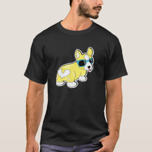 T-shirt Chien Corgi Butt Lunettes de soleil