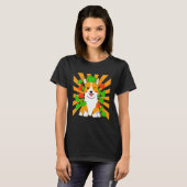 T-shirt Chien Corgi Fleur (Devant entier)