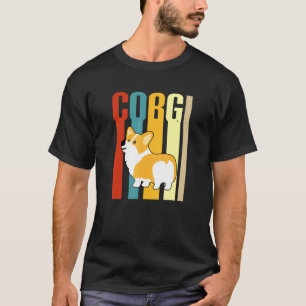T-shirt Chien Corgi Rétro