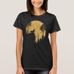 T-shirt Chien Corgi sous la lumière de la lune Halloween J