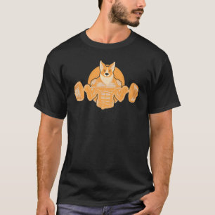 T-shirt Chien Corgi T Fitness Salle de sport Musculation