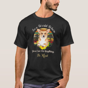 T-shirt Chien Corgi Tee Amour Et Paix