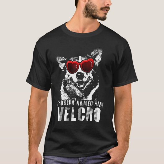 T-shirt Chien Corgi Velcro (Devant)