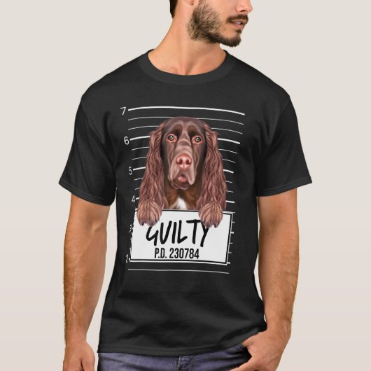 T-shirt Chien coupable de l'espagne de campagne (Devant)