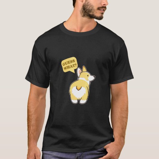 T-shirt Chien Cul Corgi (Devant)