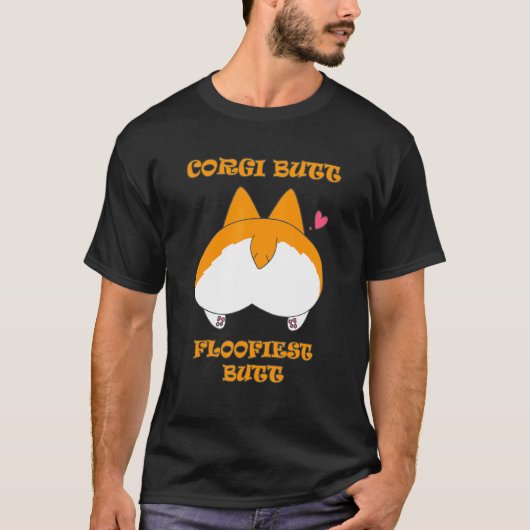 T-shirt Chien Cul Corgi (Devant)