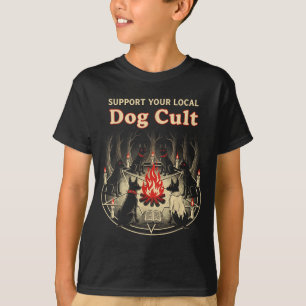 T-shirt Chien culte drôle Halloween sorcières ésotérique g