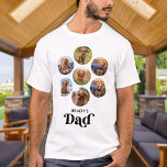 T-shirt Chien DAD Amoureux des chiens personnalisé Pet pho<br><div class="desc">Chien papa ... Surprenez votre chien préféré papa cette Fête des pères, Noël ou son anniversaire avec ce super mignon t-shirt photo de animal de compagnie personnalisé. Customisez cette chemise de papa chien avec les photos préférées de votre chien, et le nom. Cette chemise de papa chien est un must...</div>
