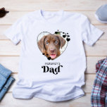 T-shirt Chien DAD Personalized Heart Amoureux des chiens P<br><div class="desc">Papa Dog. Surprise your favorite Dog Dad this Father's Day , Christmas or his birthday with this super cute custom pet photo-shirt Customize this dog dad shirt with your dog's favorites, photos et nom. This dog dad shirt is a must for dog lovers and dog dads ! Great vend from...</div>