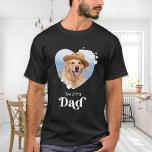 T-shirt Chien DAD Personnaliser Amoureux des chiens mignon<br><div class="desc">Chien papa ... Surprenez votre chien préféré papa cette Fête des pères, Noël ou son anniversaire avec ce super mignon t-shirt photo de animal de compagnie personnalisé. Customisez cette chemise de papa chien avec les photos préférées de votre chien, et le nom. Cette chemise de papa chien est un must...</div>