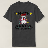 T-shirt Chien Dalmate 100 Jours D'École Thé Chien Dalmatie (Design devant)