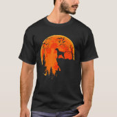 T-shirt Chien dalmate Et Lune Costume Halloween Chien (Devant)