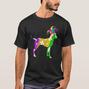 T-shirt Chien dalmate Mardi Gras Carnavals Amusant Chiot L