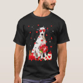 T-shirt Chien Dalmatien mignon Valentine Fun Chien Papa Ch (Devant)