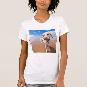T-shirt Chien dalmatien sur la plage