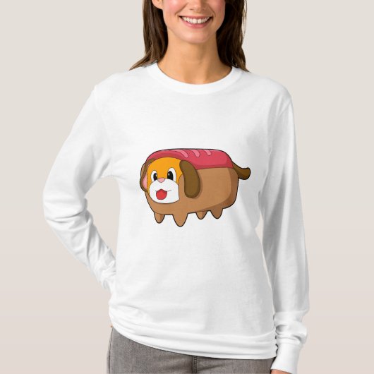 T-shirt Chien dans Hotdog (Devant)