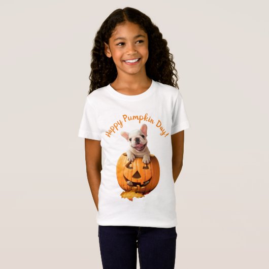 T-Shirt Chien dans Jack-o-Lantern (Devant entier)