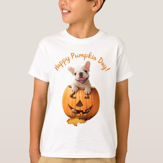 T-shirt Chien dans Jack-o-Lantern (Devant)