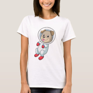 T-shirt Chien dans l'espace en costume