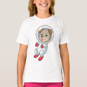 T-shirt Chien dans l'espace en costume (Devant)