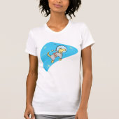 T-Shirt Chien Dans L'Espace Femme (Devant)
