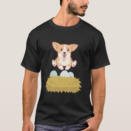 T-shirt chien dans l'oeuf (Devant)