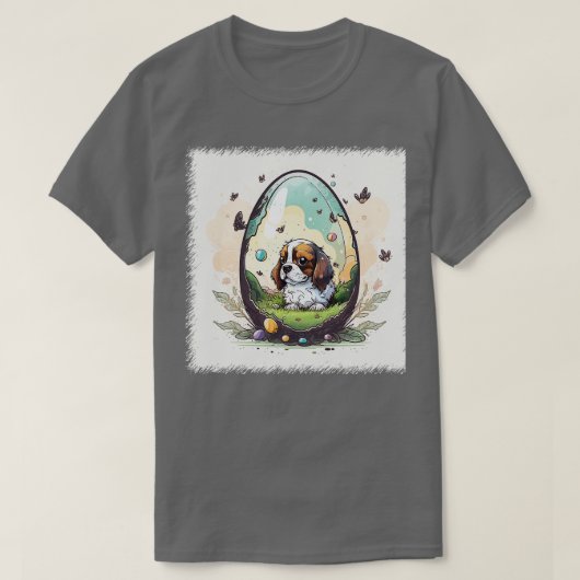 T-shirt Chien dans l'oeuf 142 (Design devant)