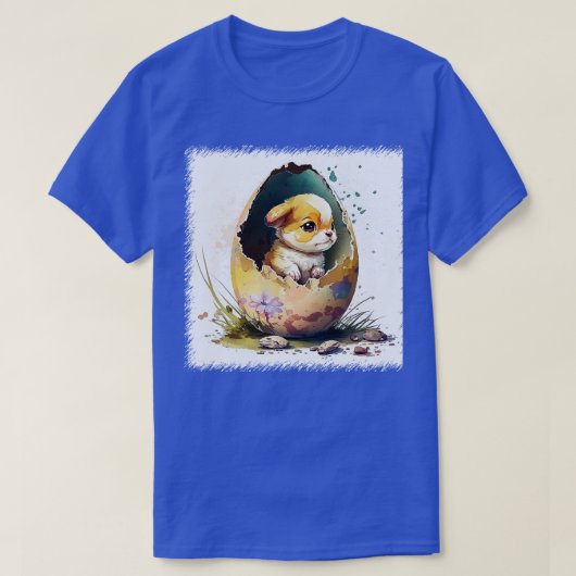 T-shirt Chien dans l'oeuf 157 (Design devant)