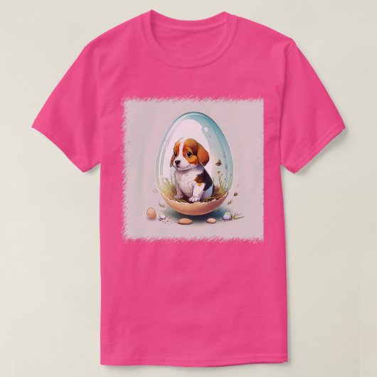 T-shirt Chien dans l'oeuf 163 (Design devant)