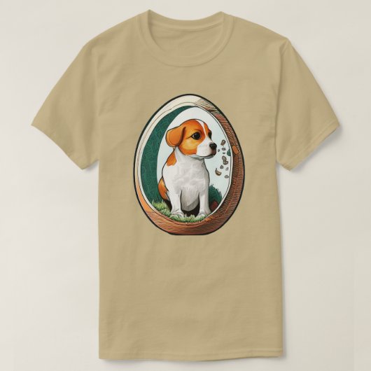 T-shirt Chien Dans L'Oeuf 221 (Design devant)