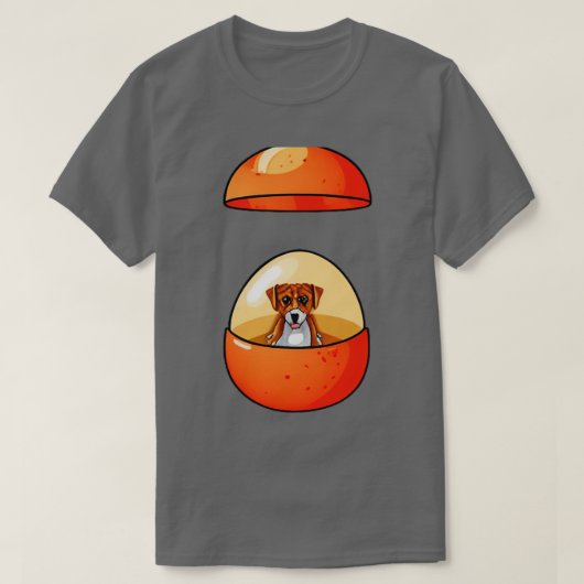 T-shirt chien dans l'oeuf 285 (Design devant)