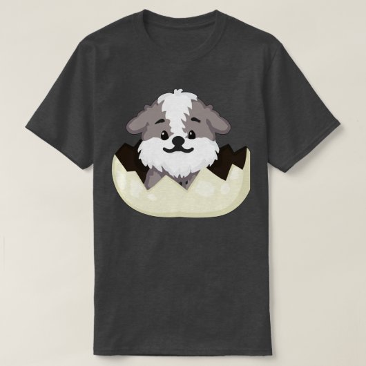 T-shirt Chien dans l'oeuf 29 (Design devant)