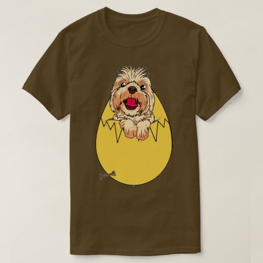 T-shirt chien dans l'oeuf 297 (Design devant)