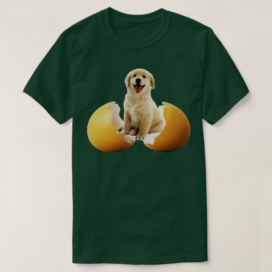 T-shirt chien dans l'oeuf 309 (Design devant)