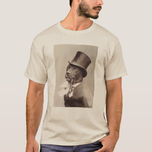T-shirt Chien dans un chapeau