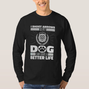 T-shirt Chien d'archer Arc Archer Flèche Tir sur cible T