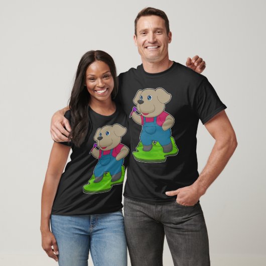 T-shirt Chien Darts Dart (Unisexe)