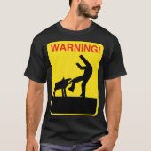 T-shirt chien d'avertissement (Devant)