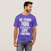 T-shirt Chien de 50 ans Chien Maman Chien Papa 50e Anniver (Devant entier)