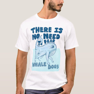 T-shirt Chien de baleine drôle créature