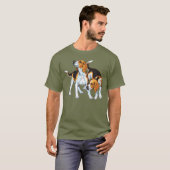 T-shirt chien de beagle (Devant entier)