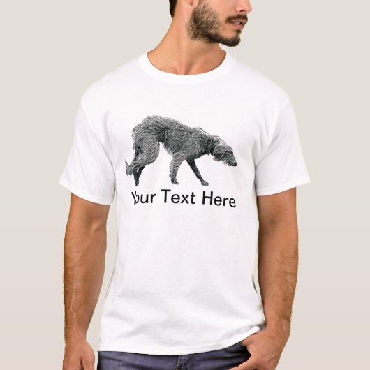 T-shirt Chien de Bedlington Whippet Lurcher (Devant)