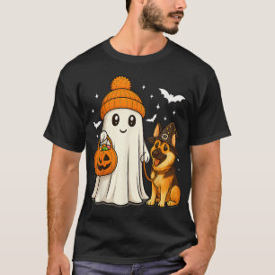 T-shirt Chien de berger allemand fantôme qui marche Hallow