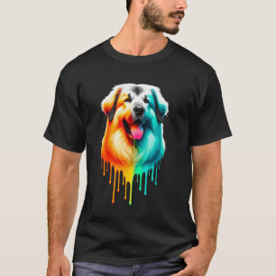 T-shirt Chien de berger anatolien d'art à la peinture qui