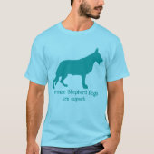 T-shirt Chien de berger et Texte (Devant)