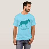 T-shirt Chien de berger et Texte (Devant entier)